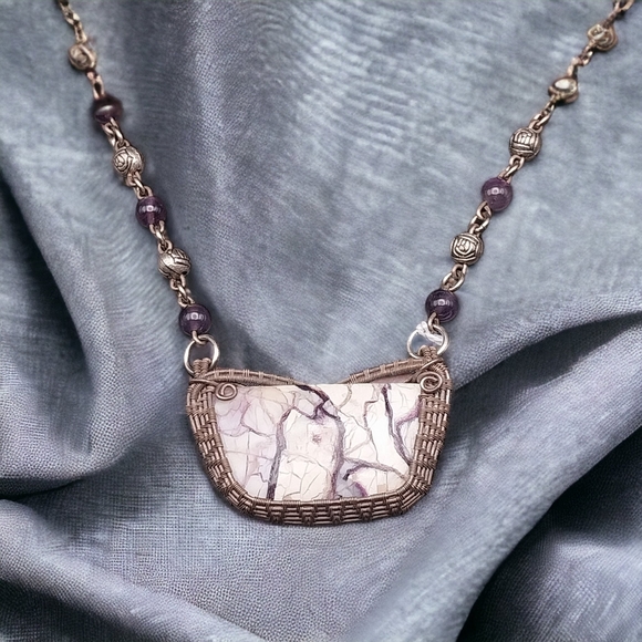 Sterling Silver Tiffany Stone Necklace